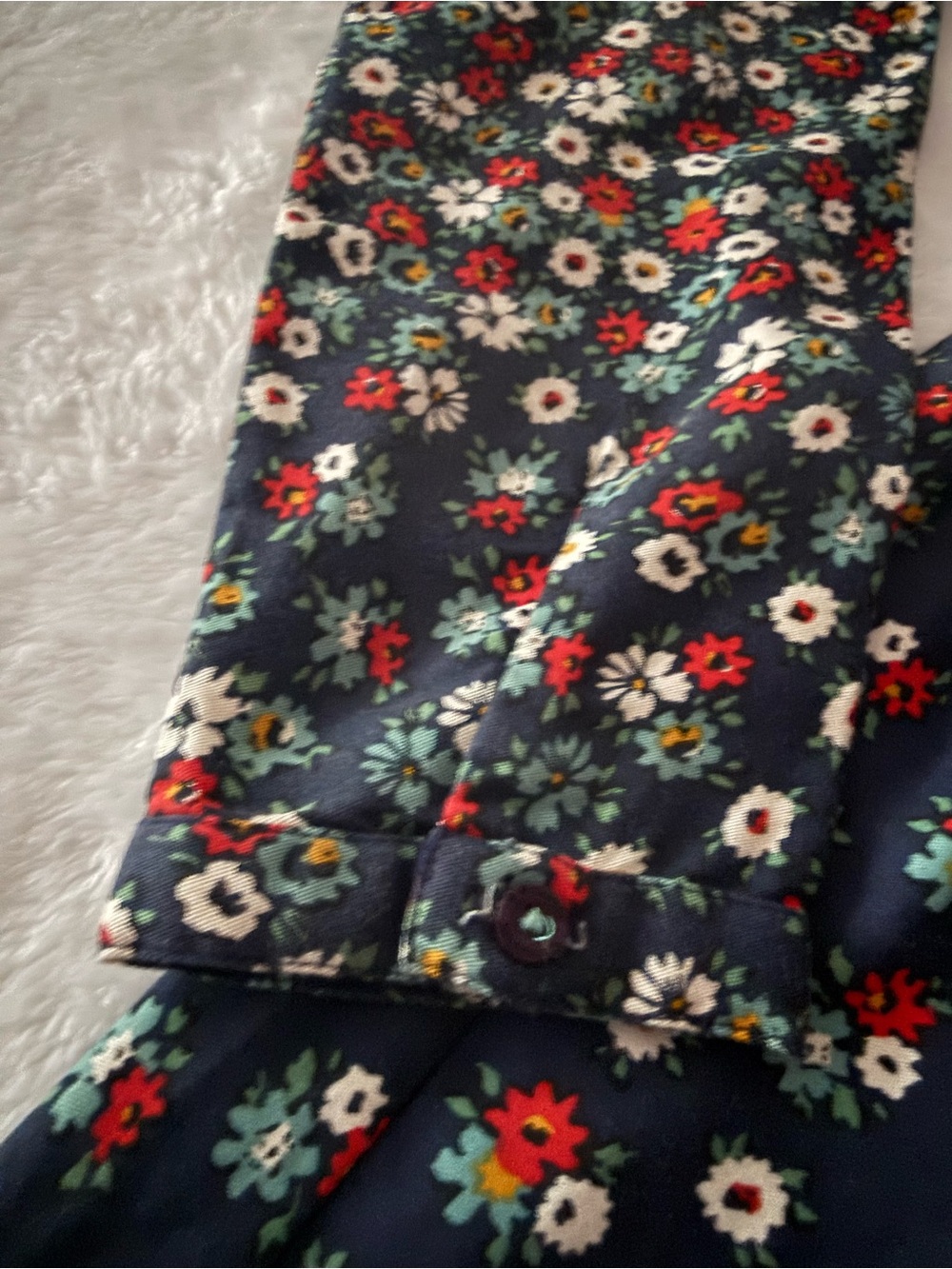 Johnnie B by Boden Navy Blue Floral Dress 13-14 Years - Picture 4 of 6